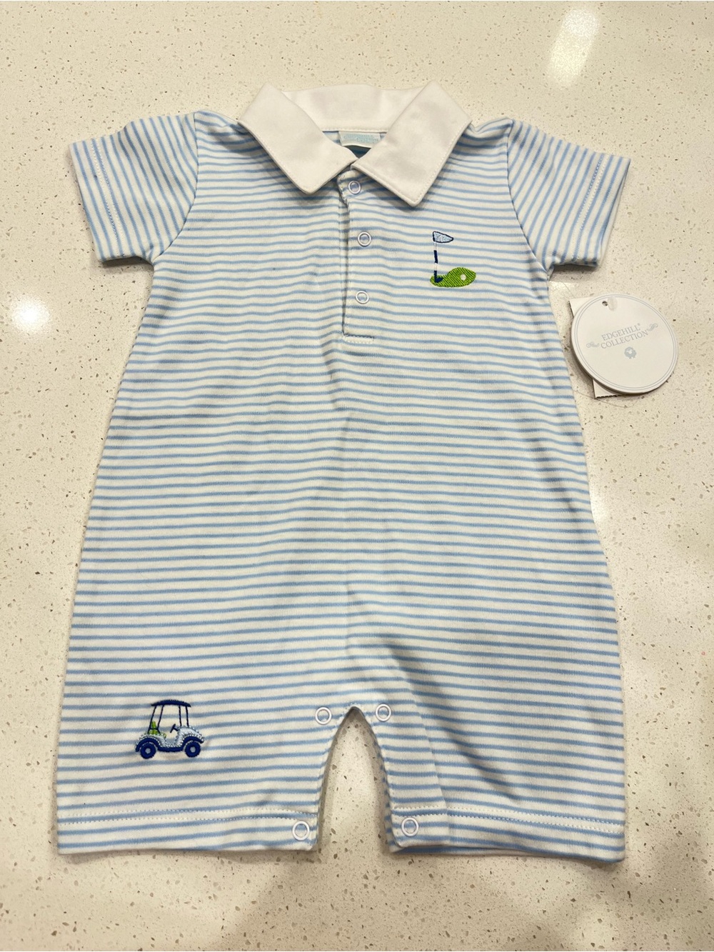 NWT Edgehill collection baby boy golf romper